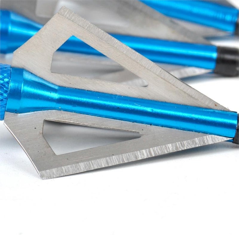Sinbadteck Hunting Broadheads, 12PK 3 Blades Archery Broadheads 100 Grain Screw-in Arrow Heads Arrow Tips Compatible with Traditional Bows and Compound Bow - Image 4